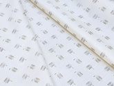LIGHT YELLOW BROWN WITH TEXTURE PRINT PRIMIUM MIX COTTON SHIRT FABRIC.